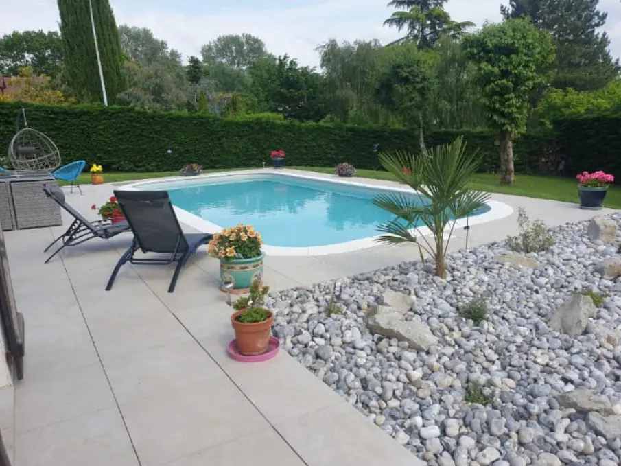 Piscine Terrasse et Galets